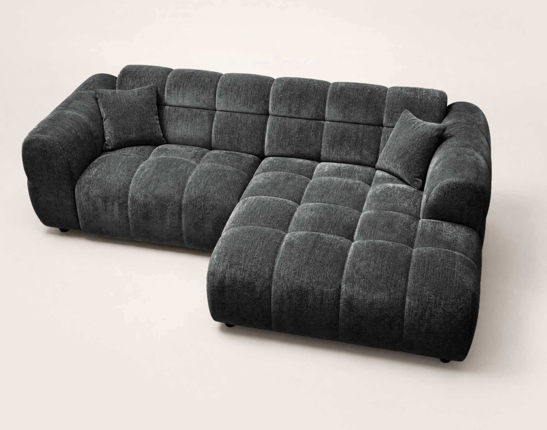 Canapé d'angle droit 4 places Pet Friendly Mini Ray - Best Mobilier
