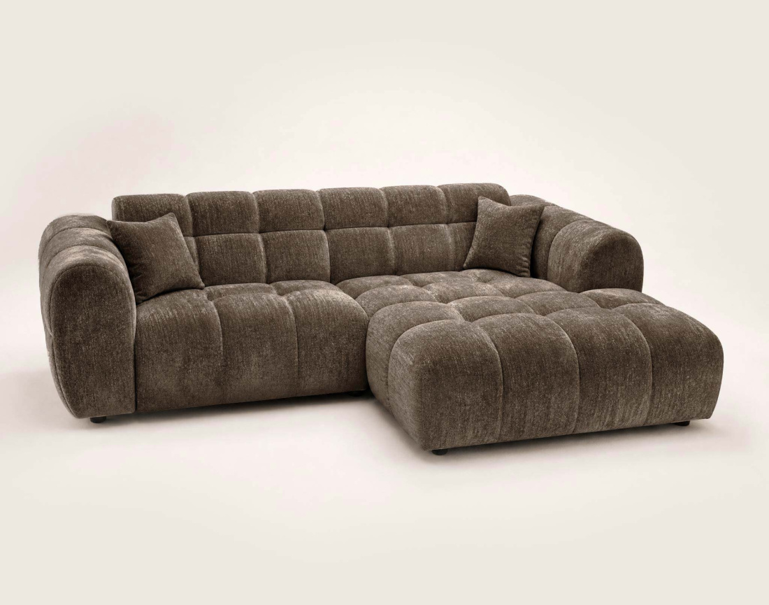 Canapé d'angle droit 4 places Pet Friendly Mini Ray - Best Mobilier