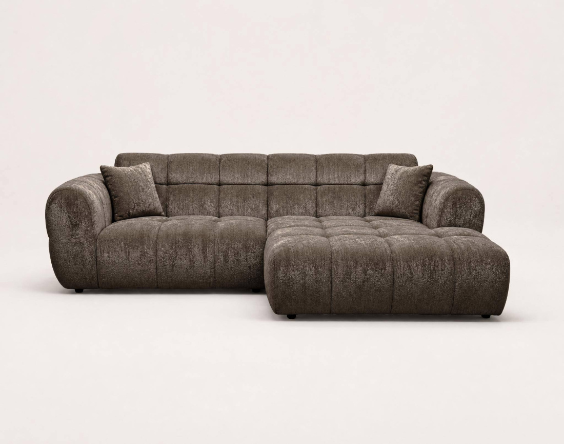Canapé d'angle droit 4 places Pet Friendly Mini Ray - Best Mobilier