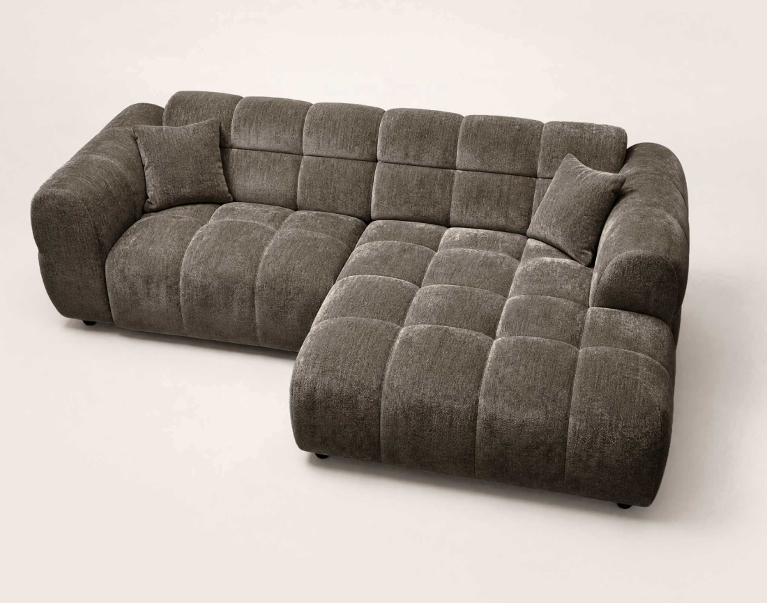 Canapé d'angle droit 4 places Pet Friendly Mini Ray - Best Mobilier