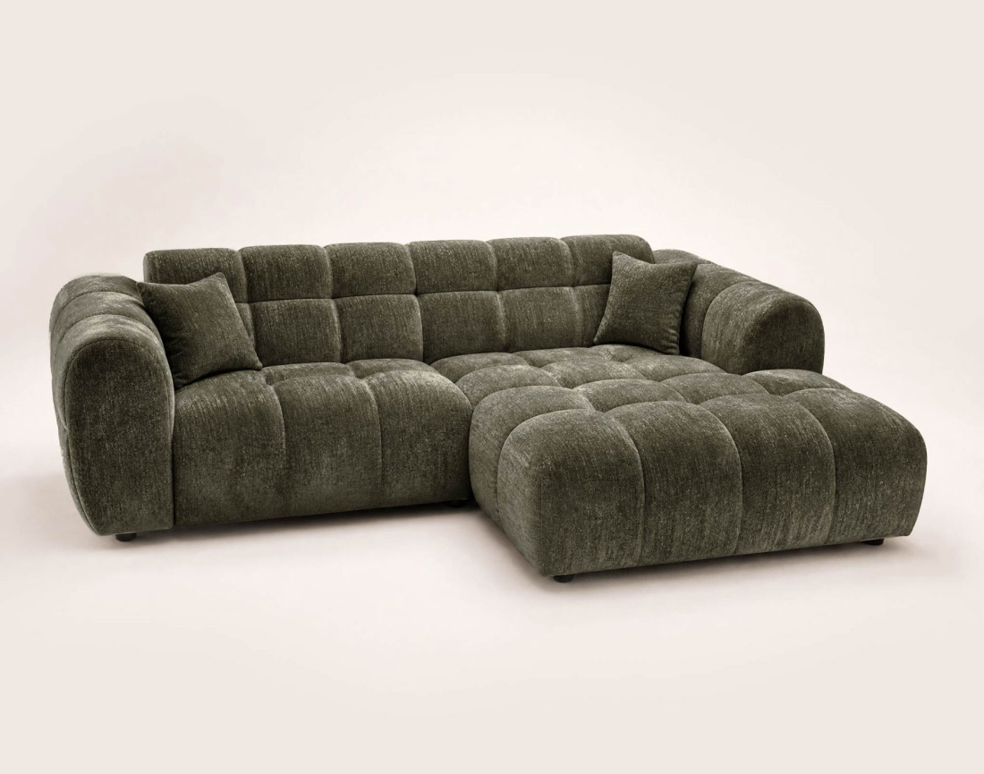 Canapé d'angle droit 4 places Pet Friendly Mini Ray - Best Mobilier