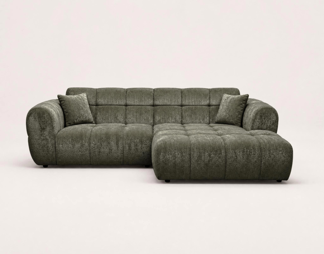 Canapé d'angle droit 4 places Pet Friendly Mini Ray - Best Mobilier