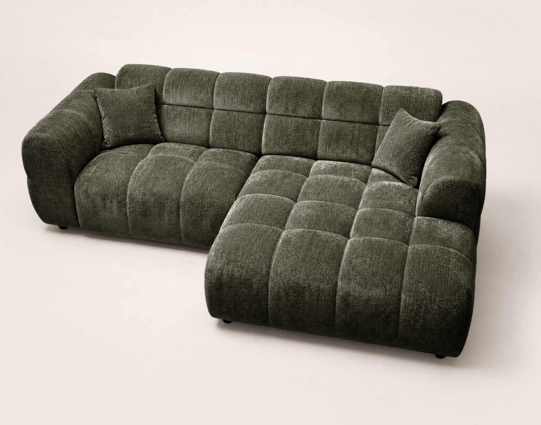 Canapé d'angle droit 4 places Pet Friendly Mini Ray - Best Mobilier