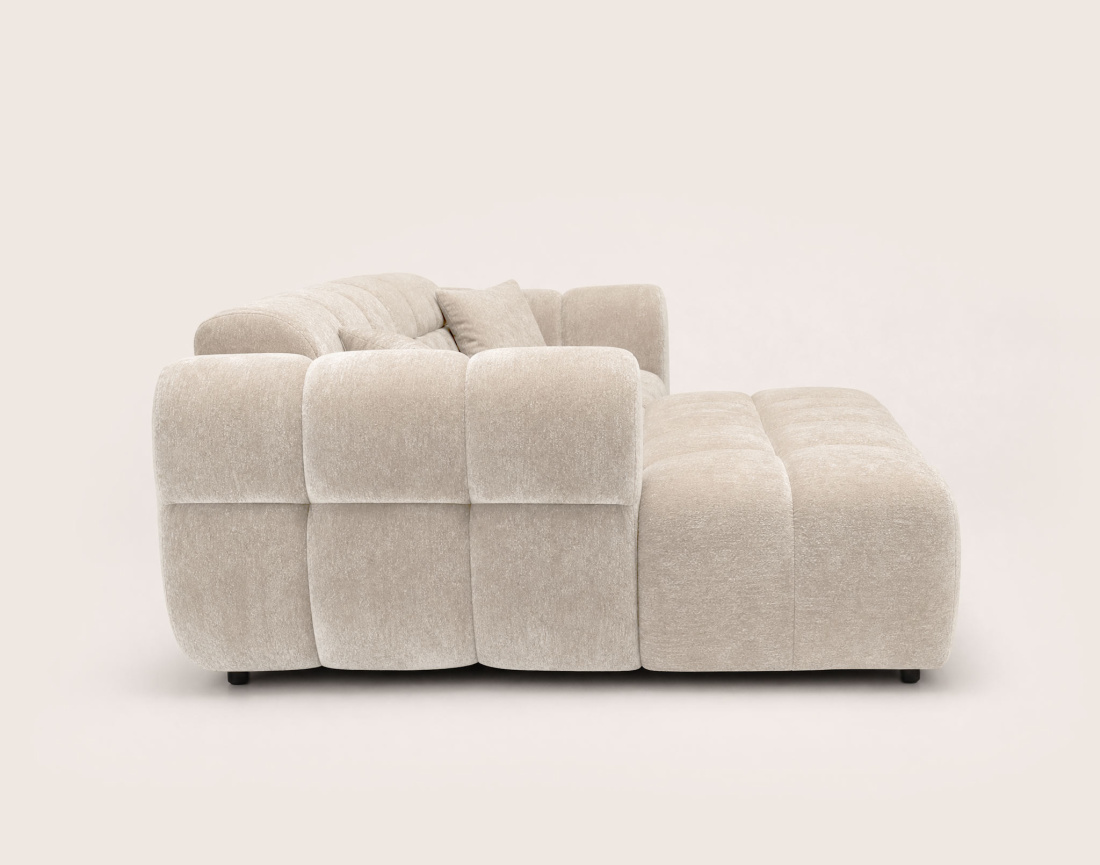 Canapé d'angle gauche 4 places adapté aux animaux Mini Ray - Best Mobilier