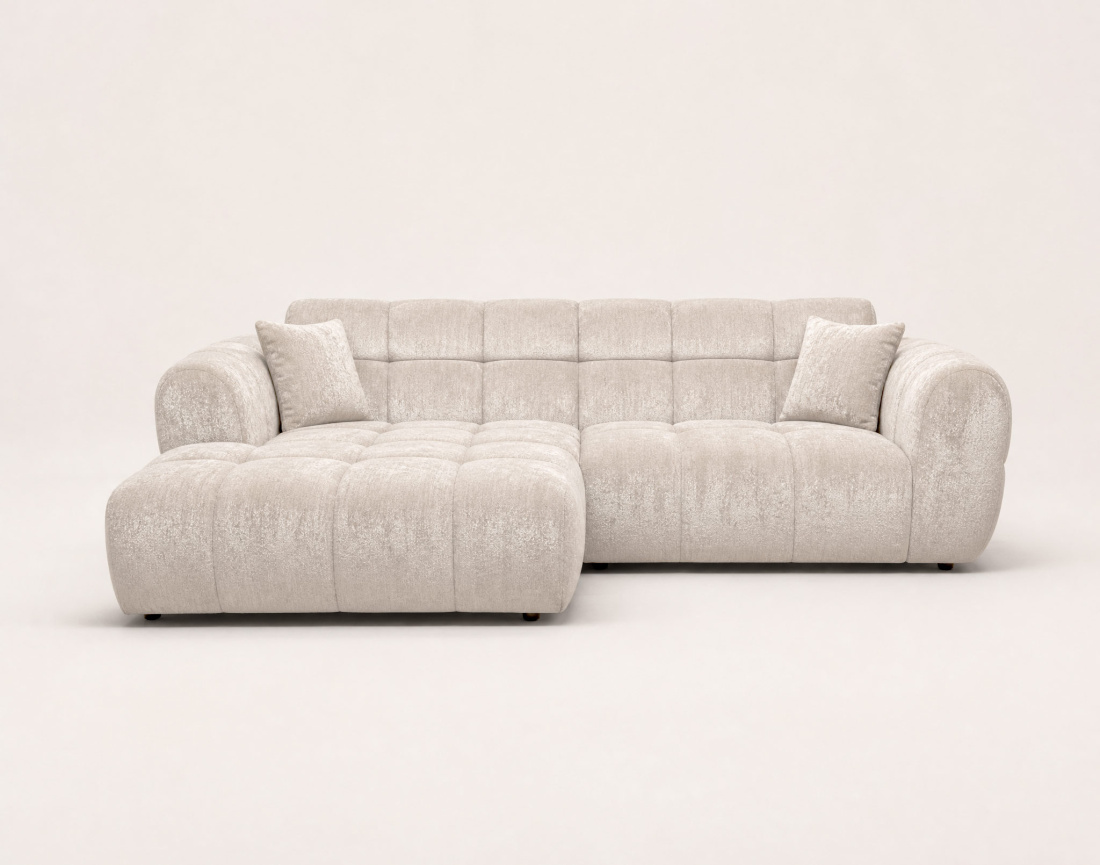 Canapé d'angle gauche 4 places adapté aux animaux Mini Ray - Best Mobilier