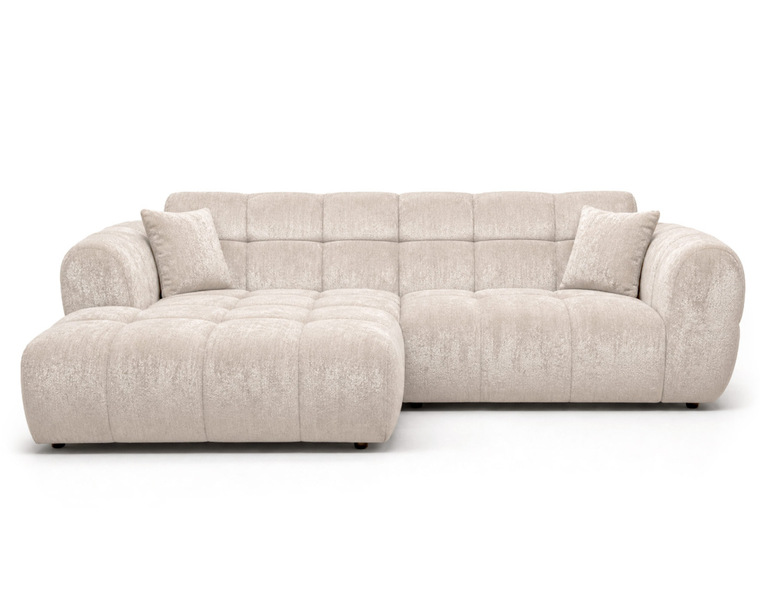 Canapé d'angle gauche 4 places adapté aux animaux Mini Ray - Best Mobilier