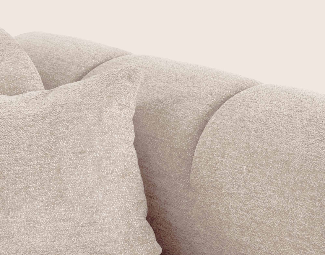 Canapé d'angle gauche 4 places adapté aux animaux Mini Ray - Best Mobilier