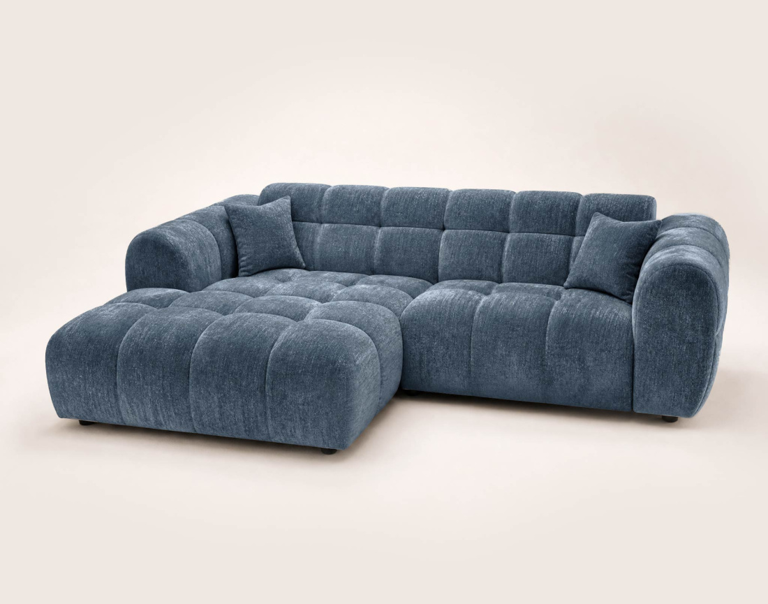 Canapé d'angle gauche 4 places adapté aux animaux Mini Ray - Best Mobilier