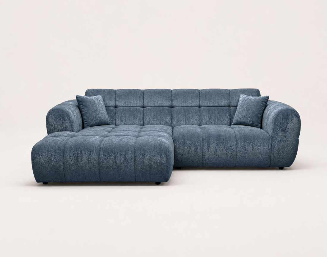Canapé d'angle gauche 4 places adapté aux animaux Mini Ray - Best Mobilier