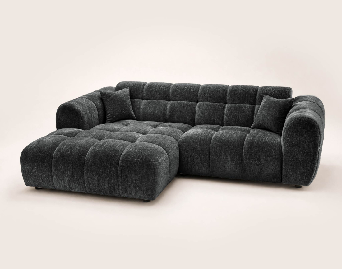 Canapé d'angle gauche 4 places adapté aux animaux Mini Ray - Best Mobilier