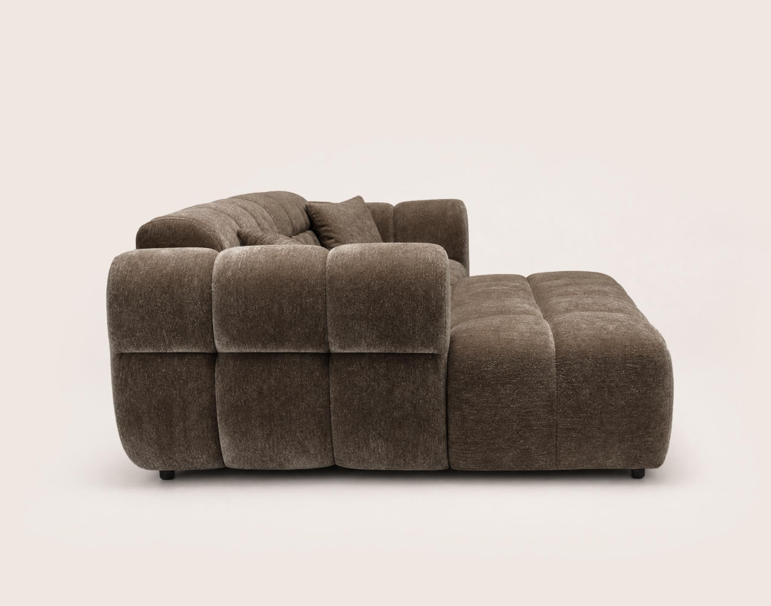 Canapé d'angle gauche 4 places adapté aux animaux Mini Ray - Best Mobilier