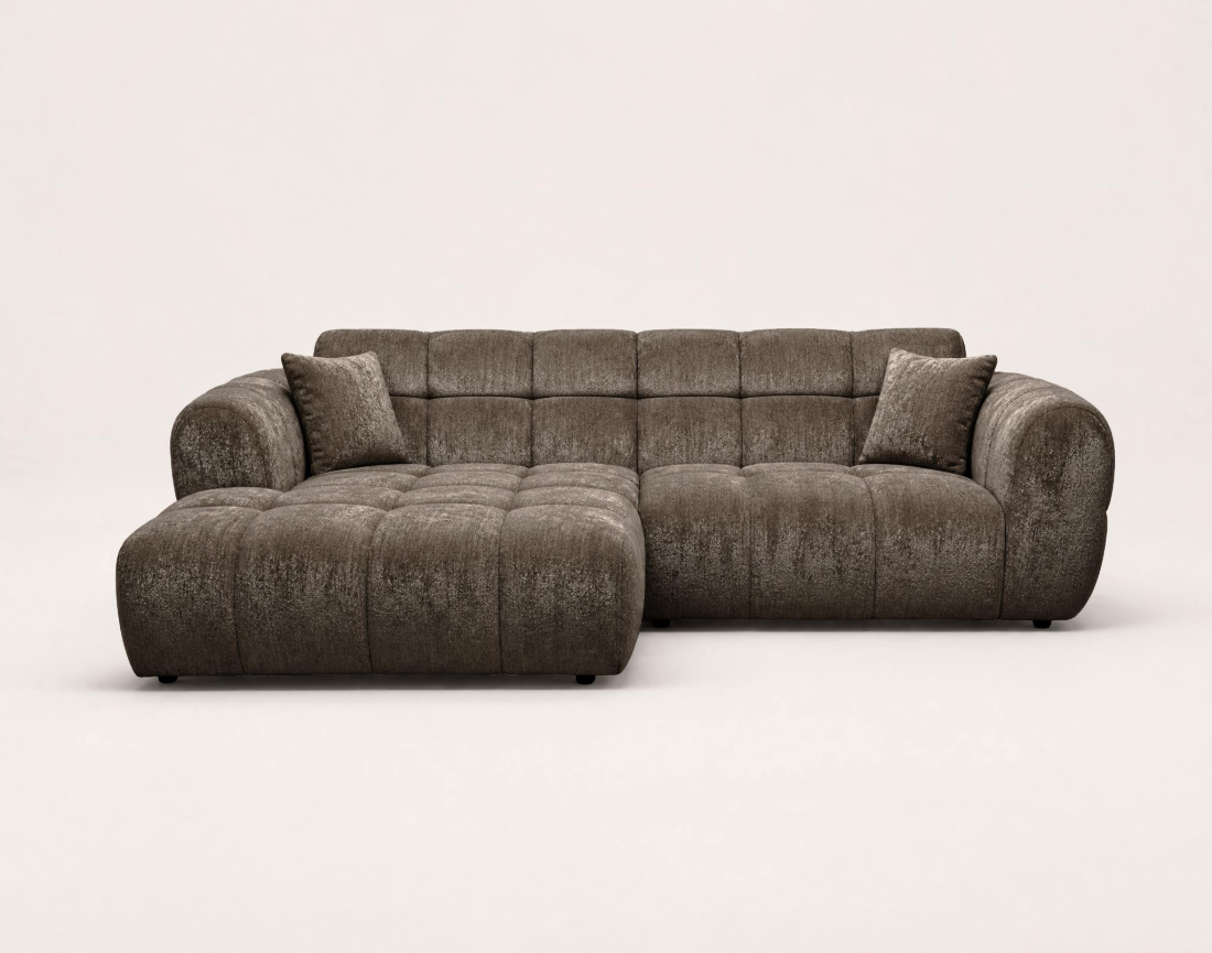 Canapé d'angle gauche 4 places adapté aux animaux Mini Ray - Best Mobilier
