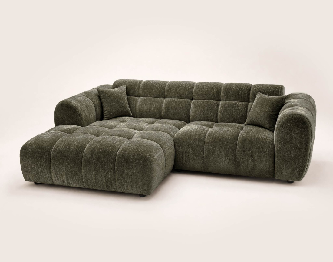 Canapé d'angle gauche 4 places adapté aux animaux Mini Ray - Best Mobilier
