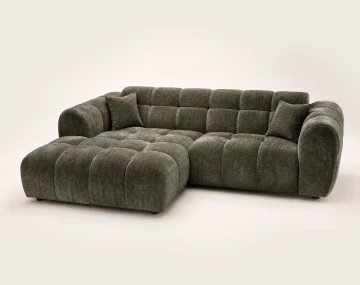 Canapé d'angle gauche 4 places adapté aux animaux Mini Ray - Best Mobilier