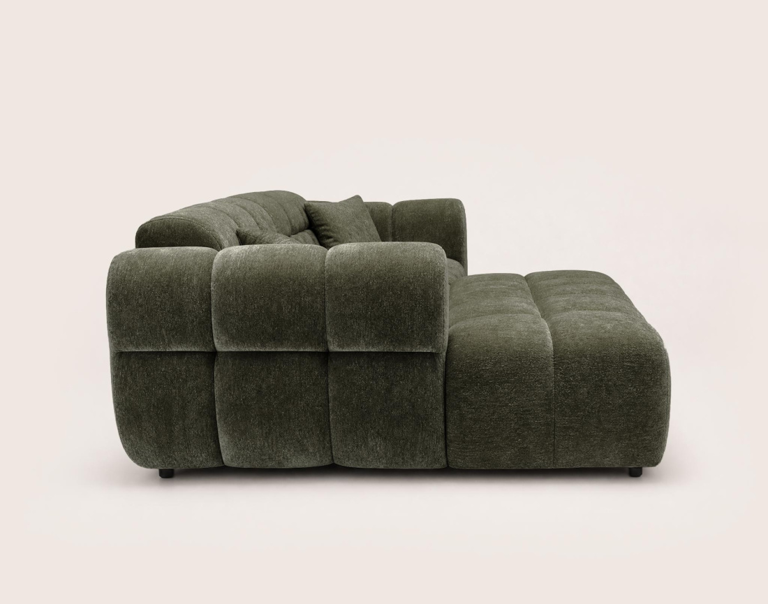 Canapé d'angle gauche 4 places adapté aux animaux Mini Ray - Best Mobilier