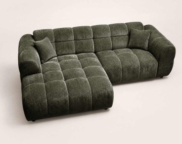 Canapé d'angle gauche 4 places adapté aux animaux Mini Ray - Best Mobilier