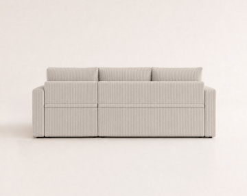 Canapé CYRUS d'angle réversible 4 places convertible coffre velours côtelé - Best Mobilier