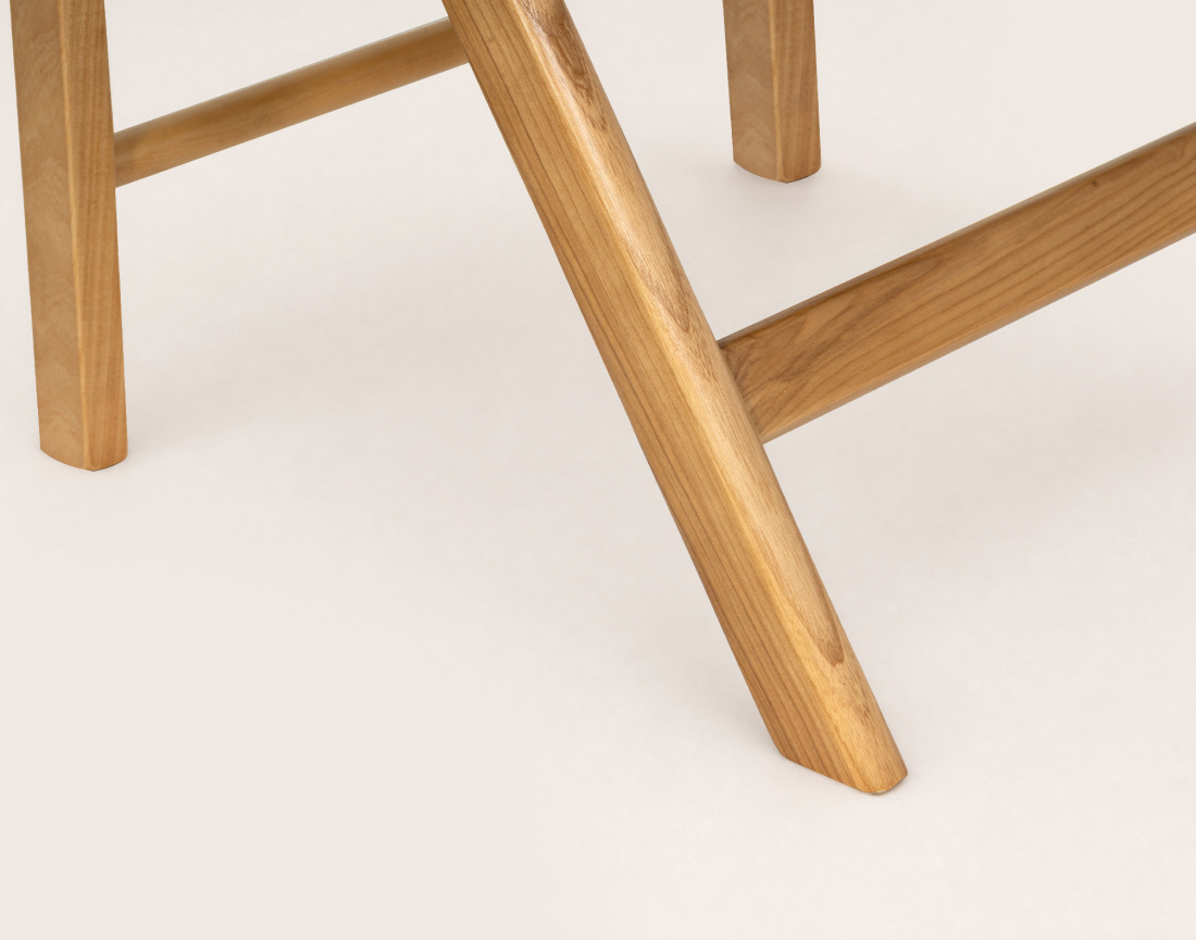 Lot de 2 chaises LORENZO pliantes frêne massif et cannage | Best Mobilier