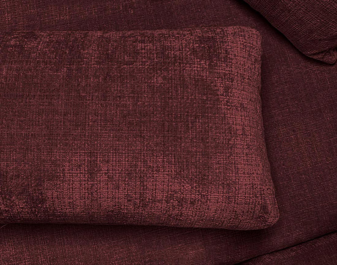 Canapé MIRO d'angle gauche 4 places convertible avec coffre sans accoudoirs en velours texturé | Best Mobilier