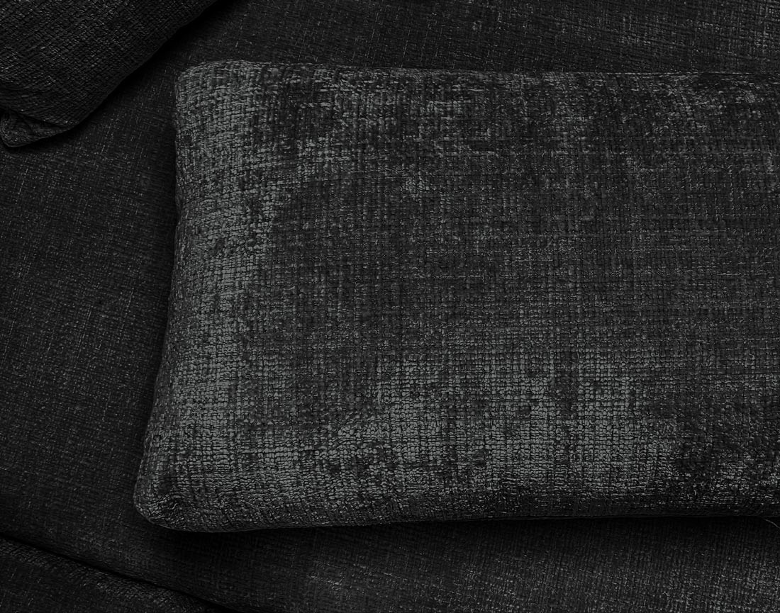Canapé MIRO d'angle droit 4 places convertible avec coffre sans accoudoirs en velours texturé | Best Mobilier