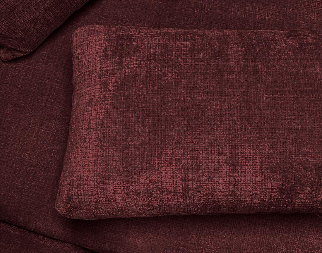 Canapé MIRO d'angle droit 4 places convertible avec coffre sans accoudoirs en velours texturé | Best Mobilier