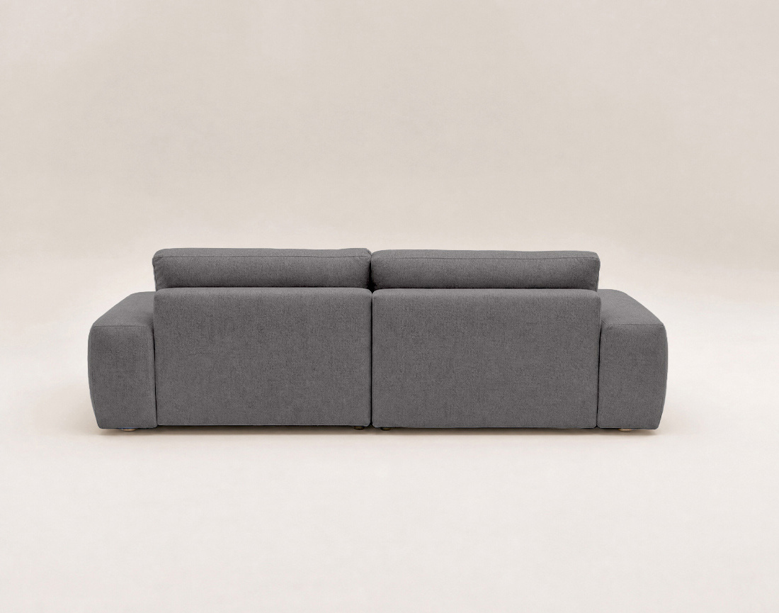 Canapé Tama d'angle droit 4 places convertible coffre tissu | Best Mobilier