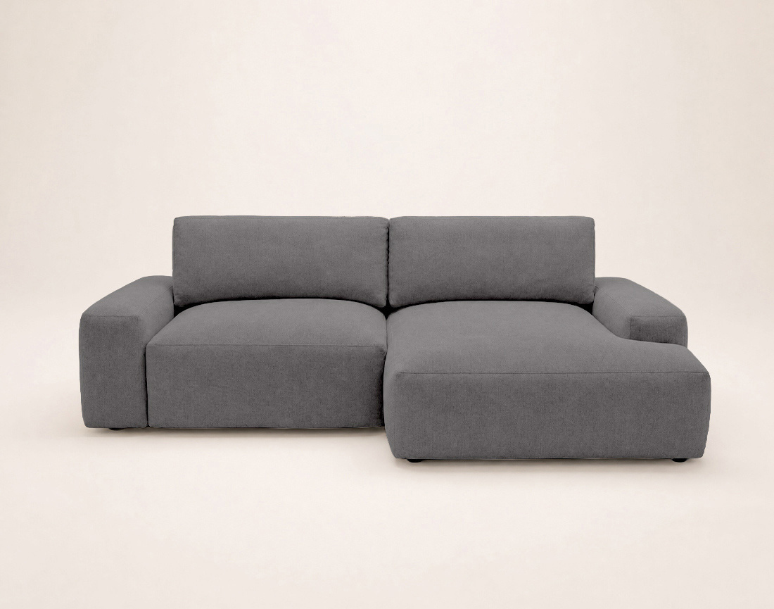 Canapé Tama d'angle droit 4 places convertible coffre tissu | Best Mobilier
