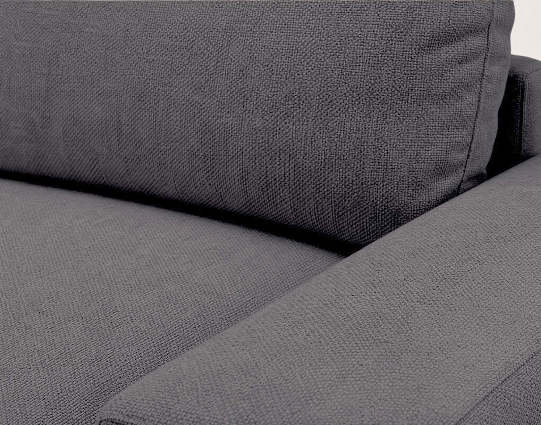 Canapé Tama d'angle droit 4 places convertible coffre tissu | Best Mobilier