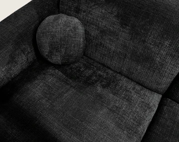 Canapé d'angle gauche 4 places en velours texturé Louise