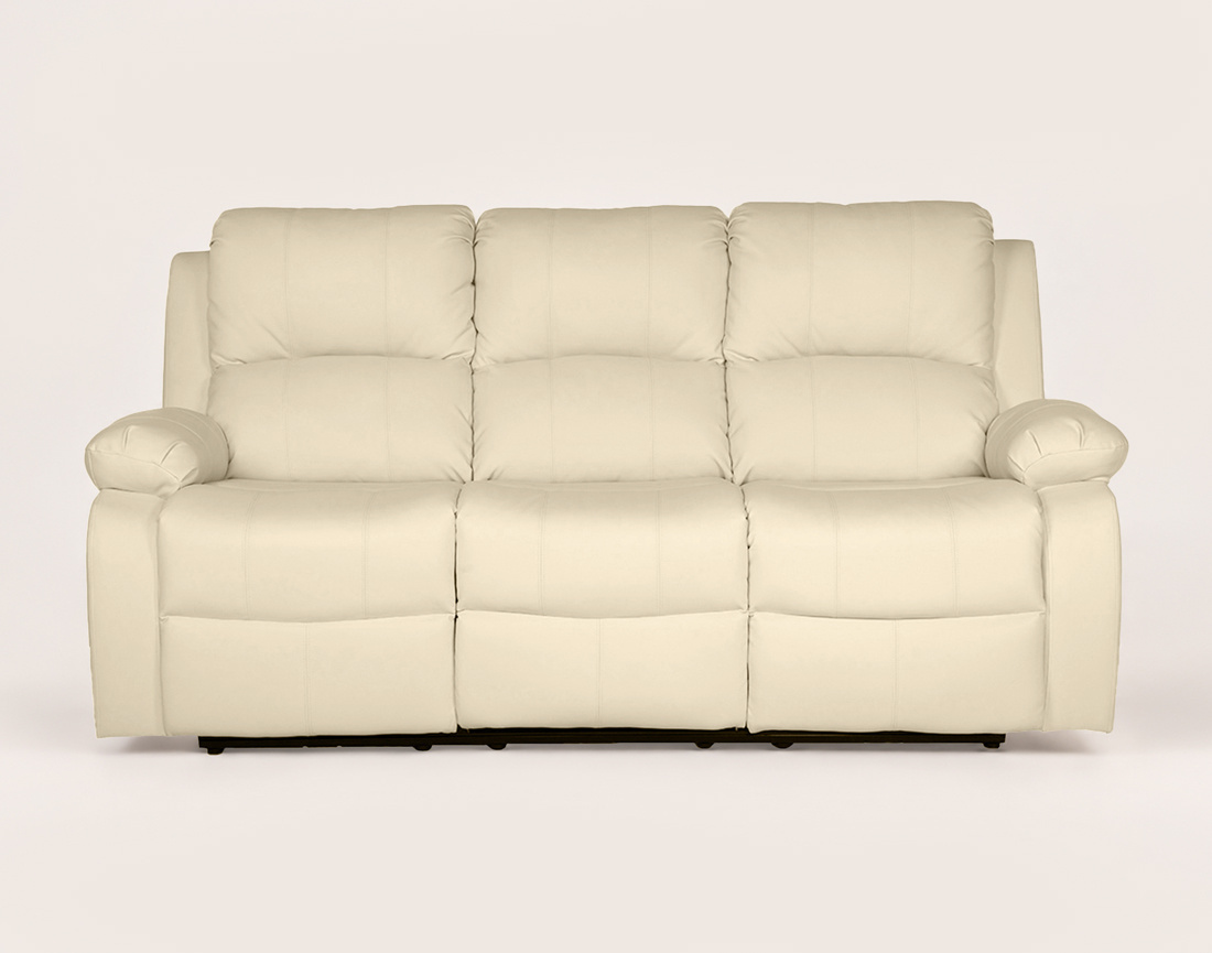 Canapé ARMAND 3 places relax électrique en simili | Best Mobilier