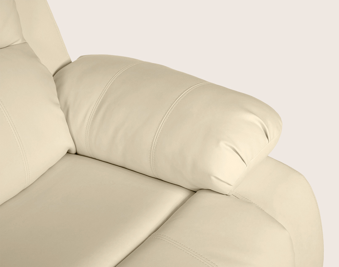 Canapé ARMAND 3 places relax électrique en simili | Best Mobilier