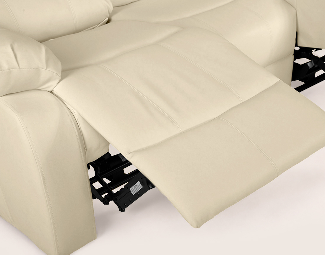 Canapé ARMAND 3 places relax électrique en simili | Best Mobilier