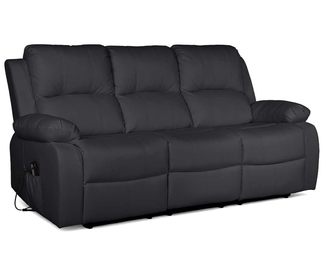 Canapé ARMAND 3 places relax électrique en simili | Best Mobilier