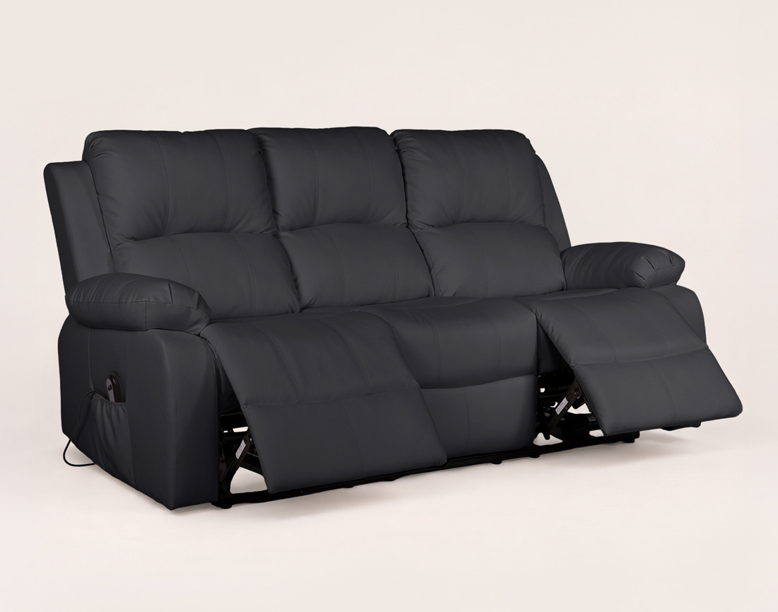 Canapé ARMAND 3 places relax électrique en simili | Best Mobilier