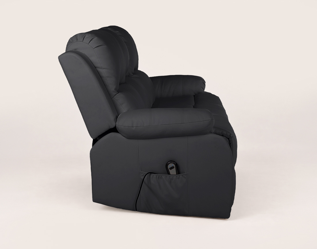 Canapé ARMAND 3 places relax électrique en simili | Best Mobilier