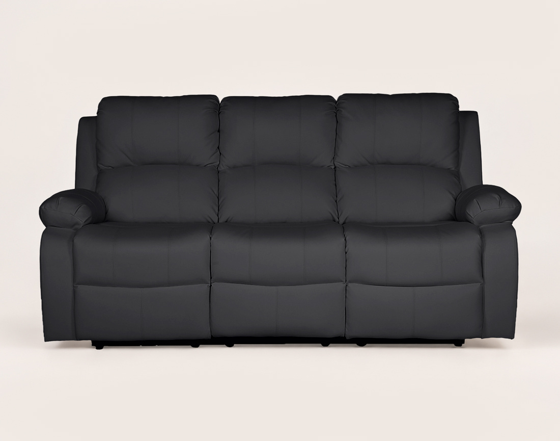 Canapé ARMAND 3 places relax électrique en simili | Best Mobilier