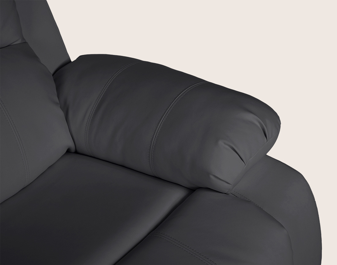 Canapé ARMAND 3 places relax électrique en simili | Best Mobilier