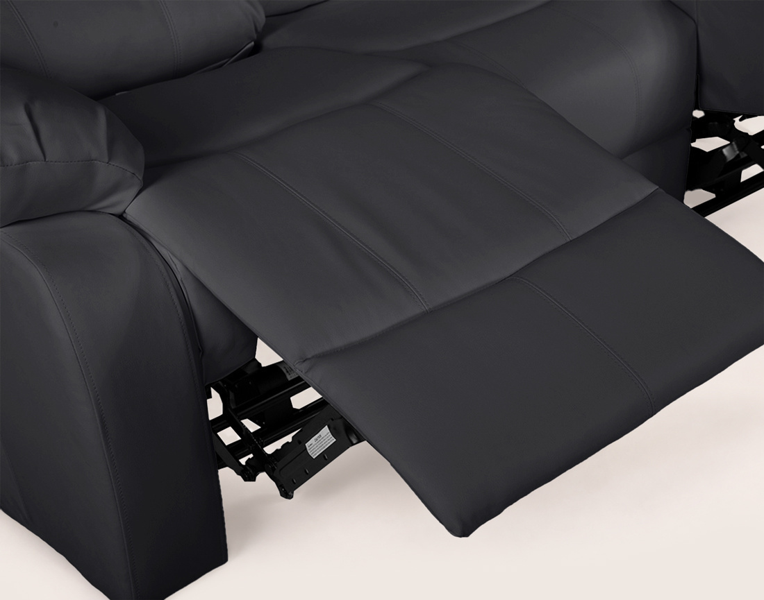 Canapé ARMAND 3 places relax électrique en simili | Best Mobilier
