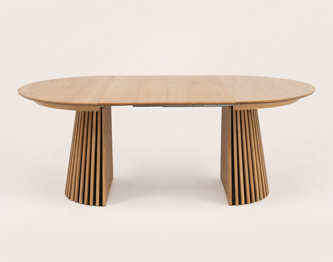 Table FREYA ronde extensible 4 à 8 personnes bois - Best Mobilier