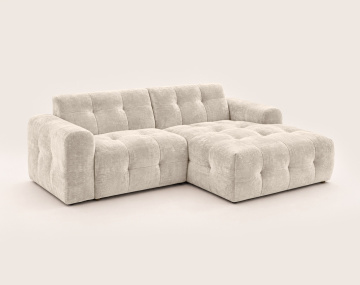 Canapé DIANE d'angle droit 4 places en velours texturé | Best Mobilier