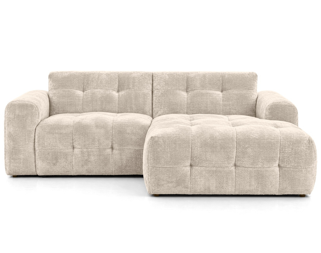 Canapé DIANE d'angle droit 4 places en velours texturé | Best Mobilier