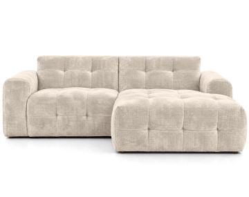 Canapé DIANE d'angle droit 4 places en velours texturé | Best Mobilier