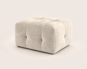 Pouf en velours texturé Diane