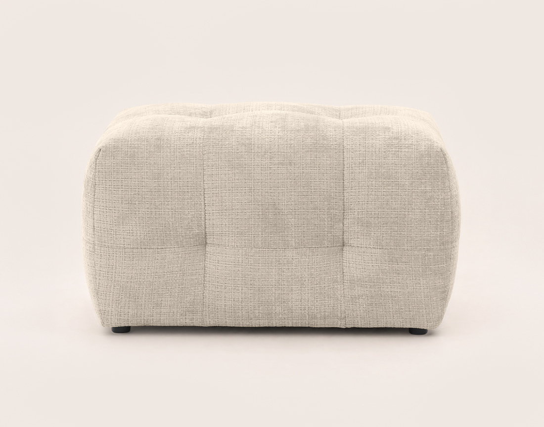 Pouf en velours texturé Diane