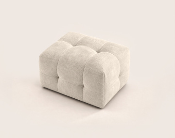 Pouf en velours texturé Diane