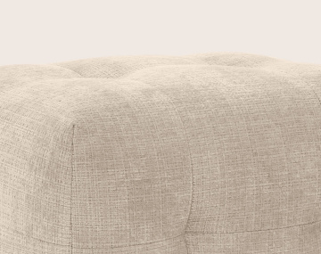 Pouf en velours texturé Diane