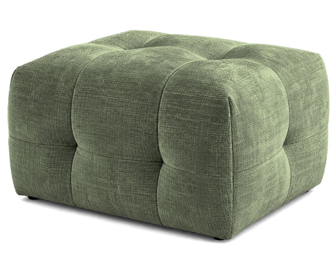 Pouf en velours texturé Diane