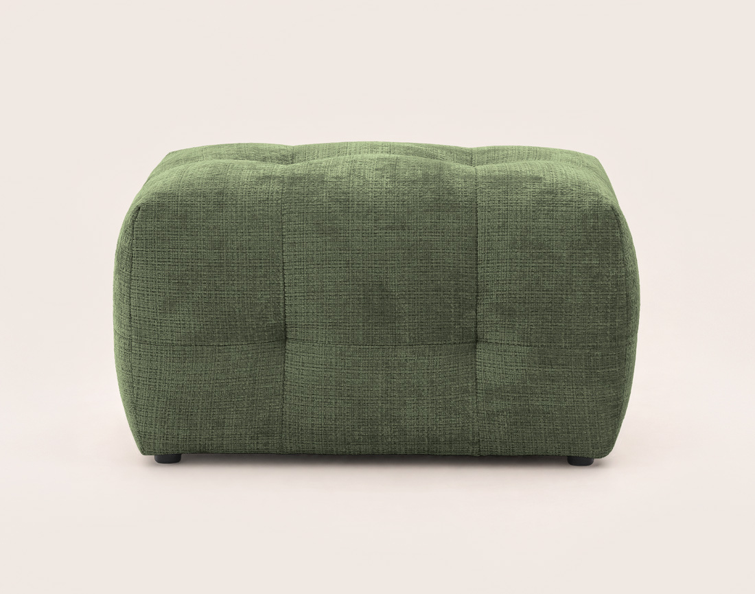 Pouf en velours texturé Diane