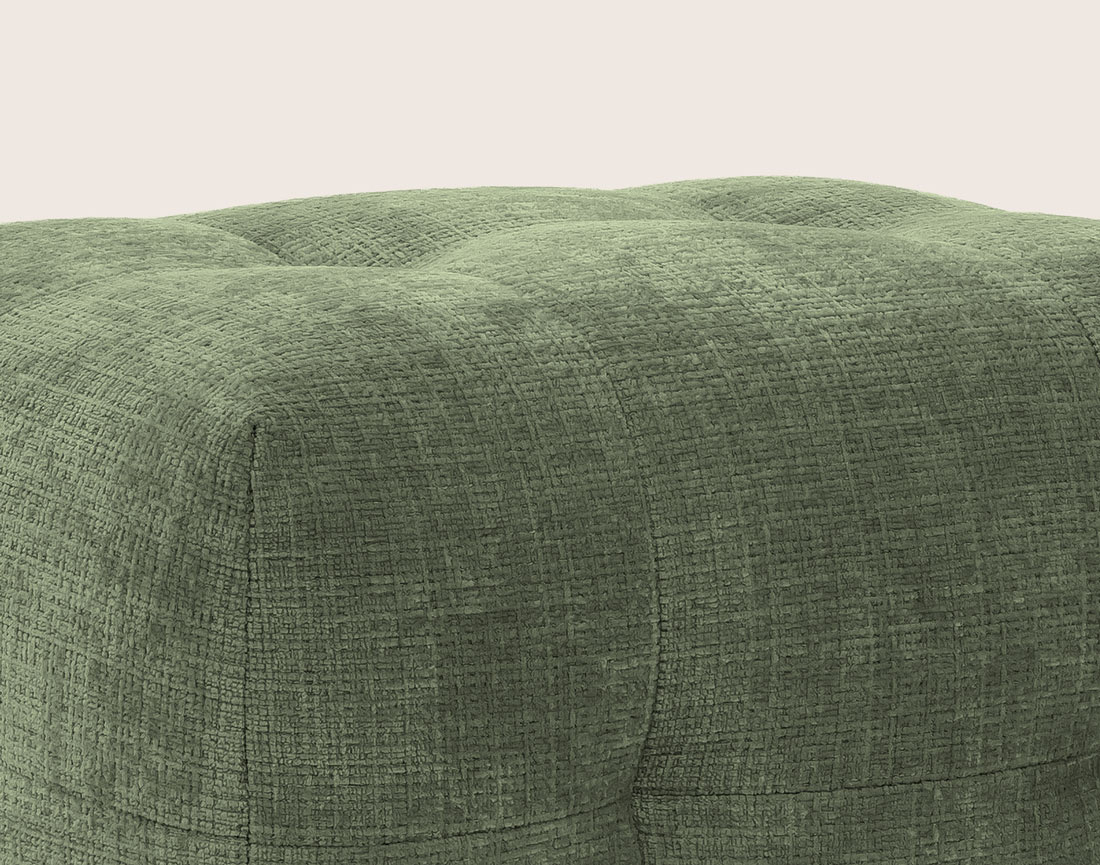 Pouf en velours texturé Diane