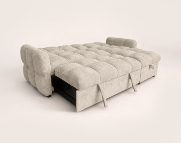 Canapé OCTAVE d'angle réversible 4 places convertible avec coffre en velours texturé | Best Mobilier